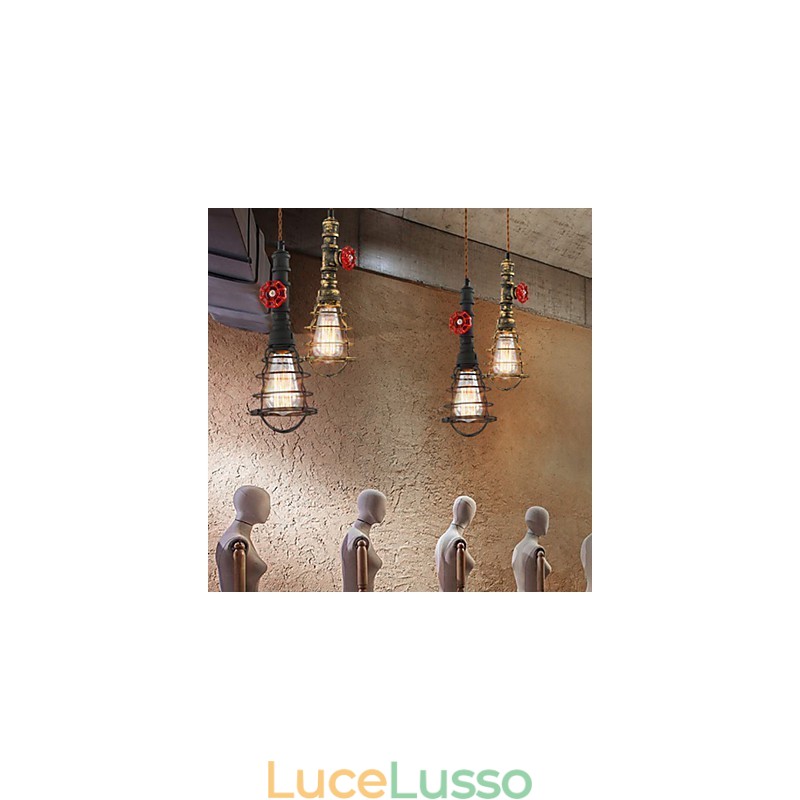 E26 Lampada a sospensione vintage Design Waterpipe Lights
