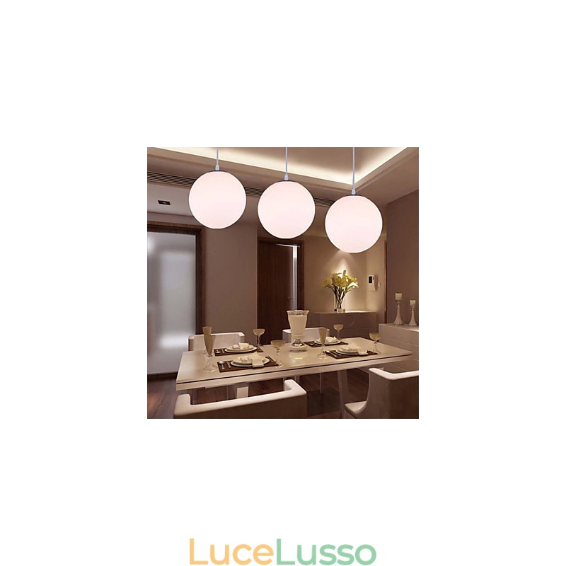 Lampada a sospensione in vetro contemporaneo a 1 luce