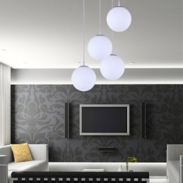 Lampada a sospensione in vetro contemporaneo a 1 luce
