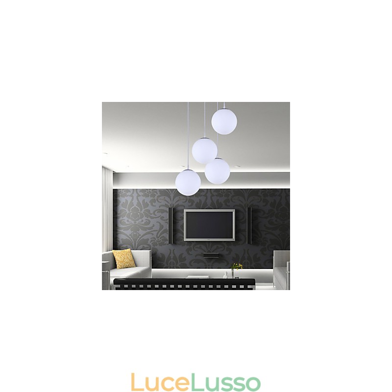 Lampada a sospensione in vetro contemporaneo a 1 luce