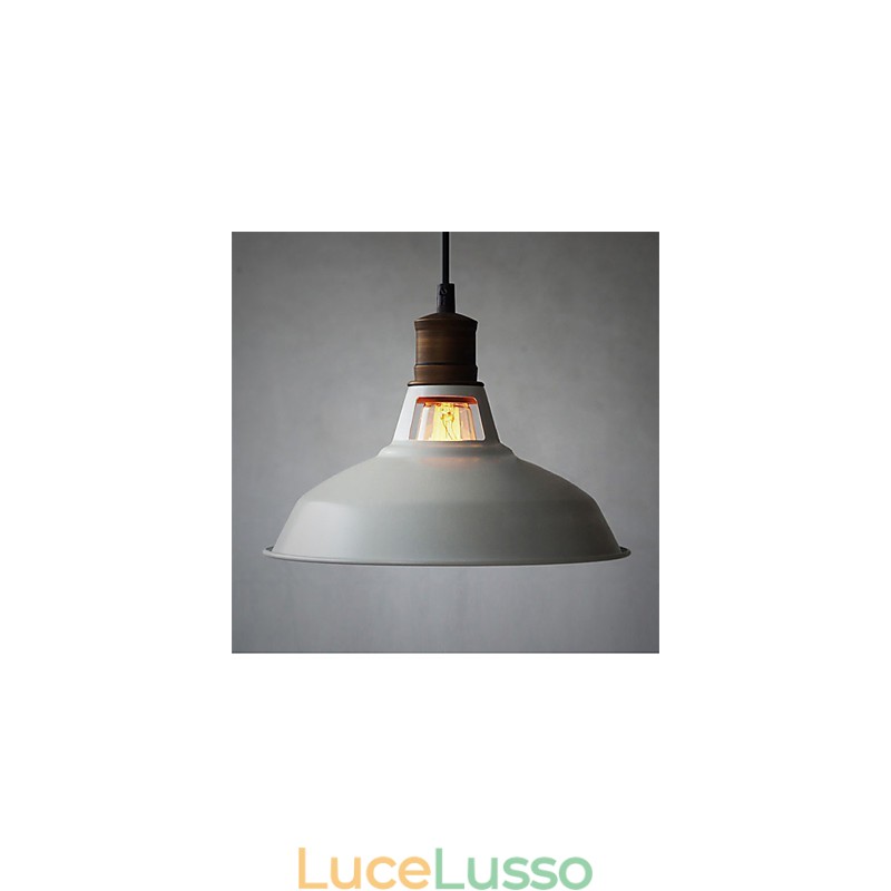 Lampada a sospensione industriale vintage in metallo mini 1 luce multicolore opzionale