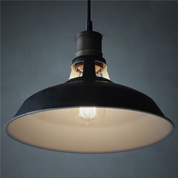 Lampada a sospensione industriale vintage in metallo mini 1 luce multicolore opzionale