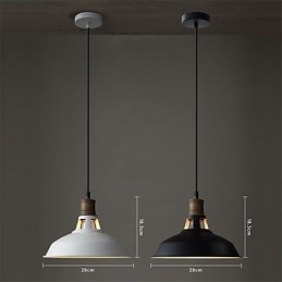 Lampada a sospensione industriale vintage in metallo mini 1 luce multicolore opzionale