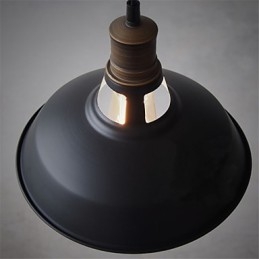 Lampada a sospensione industriale vintage in metallo mini 1 luce multicolore opzionale