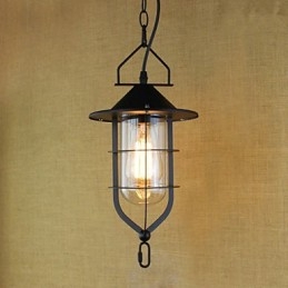 Lampada a sospensione industriale rustica retrò americana pastorale