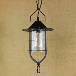 Lampada a sospensione industriale rustica retrò americana pastorale
