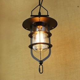 Lampada a sospensione industriale rustica retrò americana pastorale