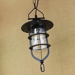 Lampada a sospensione industriale rustica retrò americana pastorale