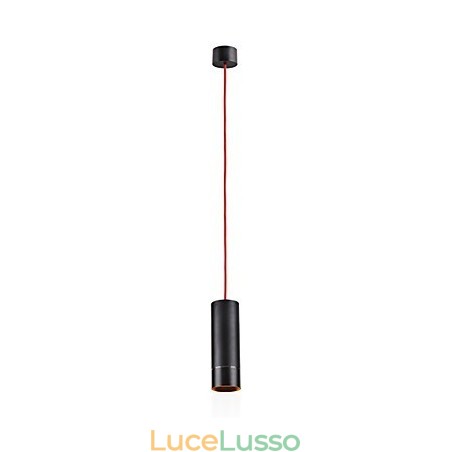 1 Mini lampada a sospensione anodizzata nera con alluminio 1 Mini lampada a sospensione anodizzata nera con alluminio