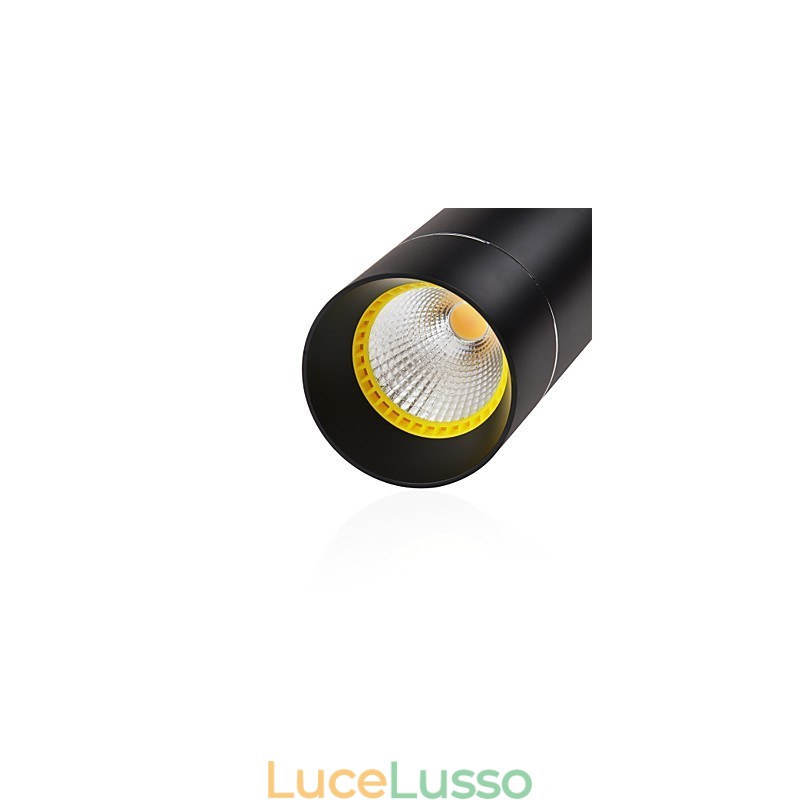 1 Mini lampada a sospensione anodizzata nera con alluminio