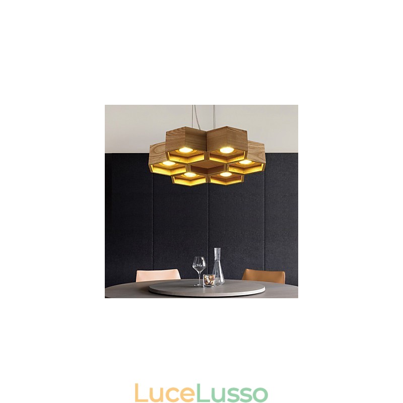 Lampade a sospensione Country Wood Bamboo