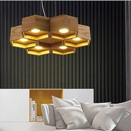 Lampade a sospensione Country Wood Bamboo