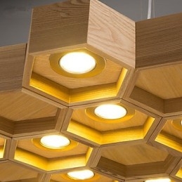 Lampade a sospensione Country Wood Bamboo