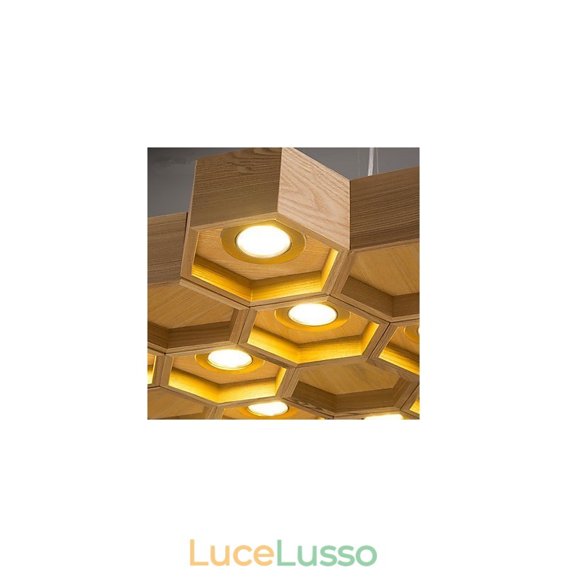 Lampade a sospensione Country Wood Bamboo
