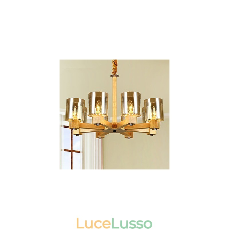 Lampade a sospensione Country Wood Bamboo
