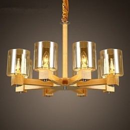 Lampade a sospensione Country Wood Bamboo