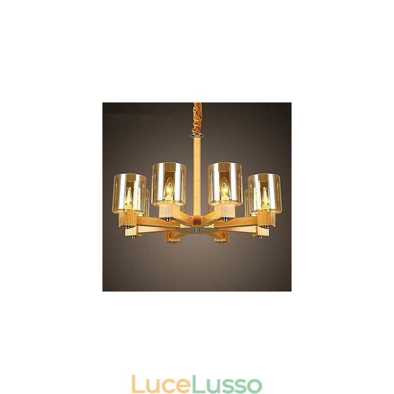 Lampade a sospensione Country Wood Bamboo
