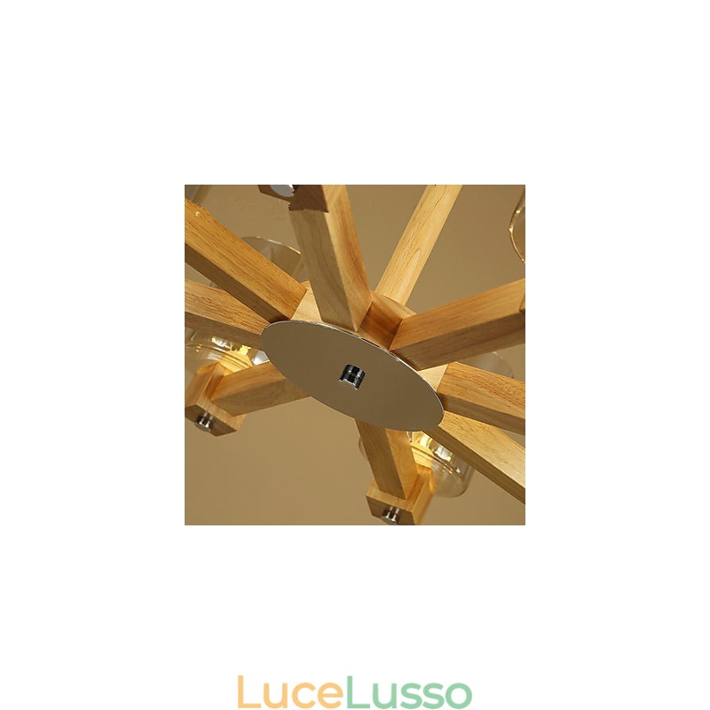 Lampade a sospensione Country Wood Bamboo