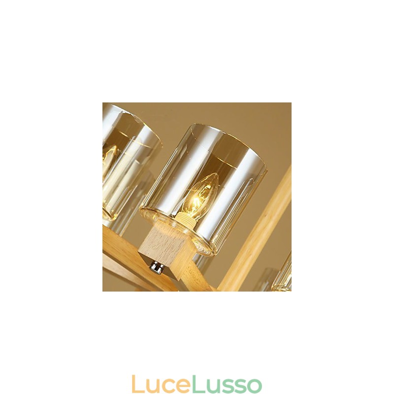 Lampade a sospensione Country Wood Bamboo