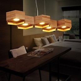 Lampade a sospensione Country Wood Bamboo