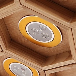 Lampade a sospensione Country Wood Bamboo