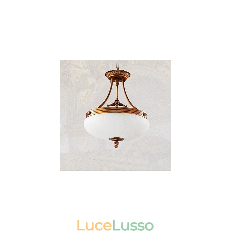 Lampadario in marmo europeo, luci in rame