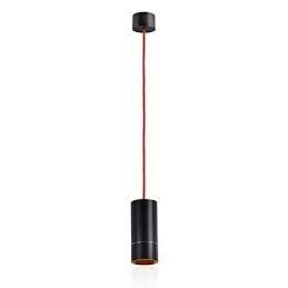 1 Mini lampada a sospensione anodizzata nera con alluminio