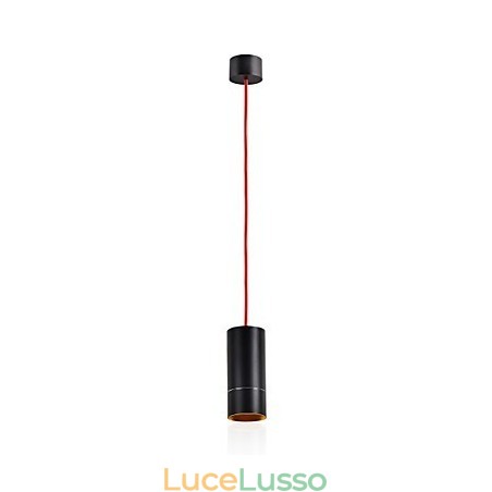 1 Mini lampada a sospensione anodizzata nera con alluminio 1 Mini lampada a sospensione anodizzata nera con alluminio