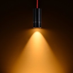 1 Mini lampada a sospensione anodizzata nera con alluminio