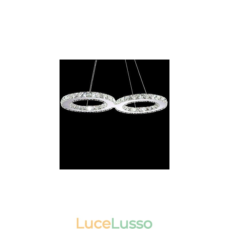 Lampadari a sospensione 2 luci moderni semplici artistici