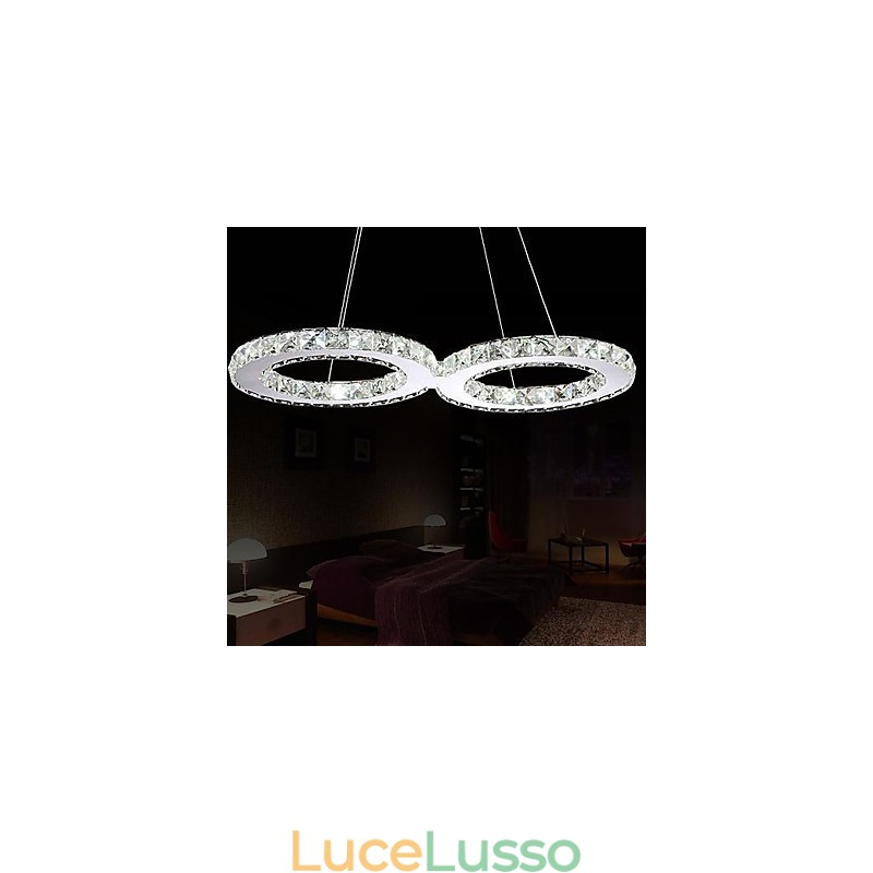 Lampadari a sospensione 2 luci moderni semplici artistici