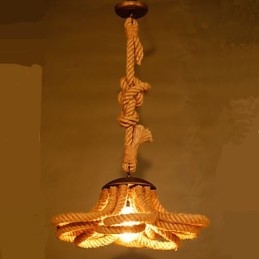 Lampada a corda pastorale americana Retro