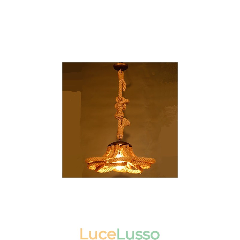 Lampada a corda pastorale americana Retro