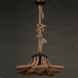 Lampada a corda pastorale americana Retro