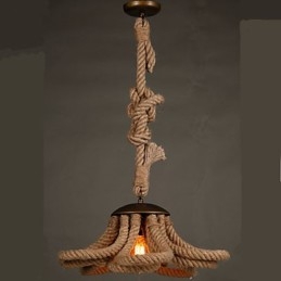 Lampada a corda pastorale americana Retro