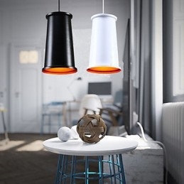 Lampada a sospensione in metallo con verniciatura in stile mini rustico classico vintage