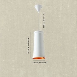 Lampada a sospensione in metallo con verniciatura in stile mini rustico classico vintage