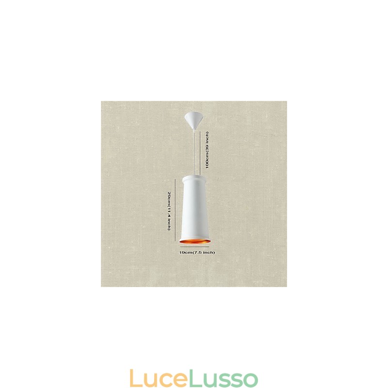 Lampada a sospensione in metallo con verniciatura in stile mini rustico classico vintage
