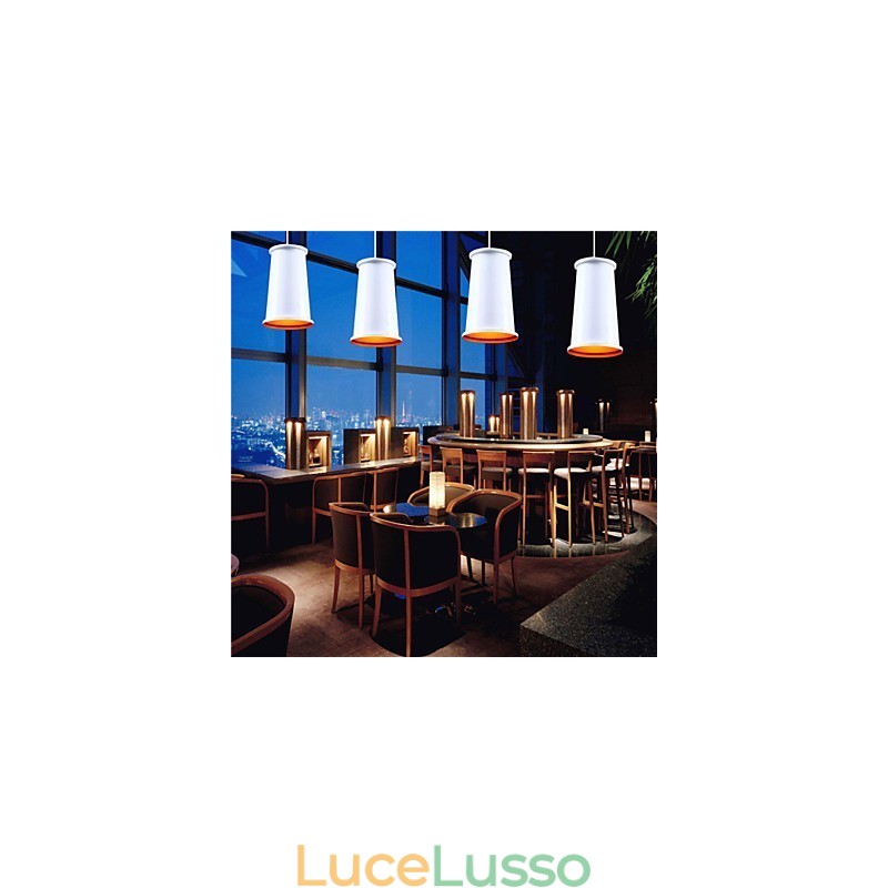 Lampada a sospensione in metallo con verniciatura in stile mini rustico classico vintage