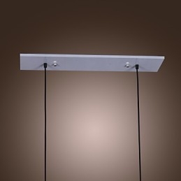 Lampada a sospensione moderna in vetro con 2 luci in design bottiglia trasparente