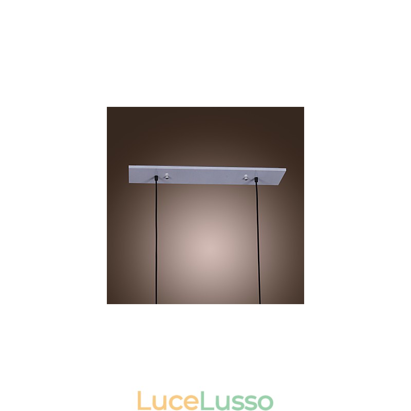 Lampada a sospensione moderna in vetro con 2 luci in design bottiglia trasparente