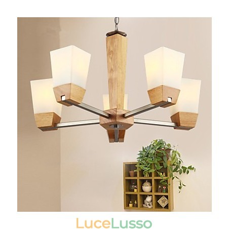 Lampade a sospensione Country Wood Bamboo Lampade a sospensione Country Wood Bamboo