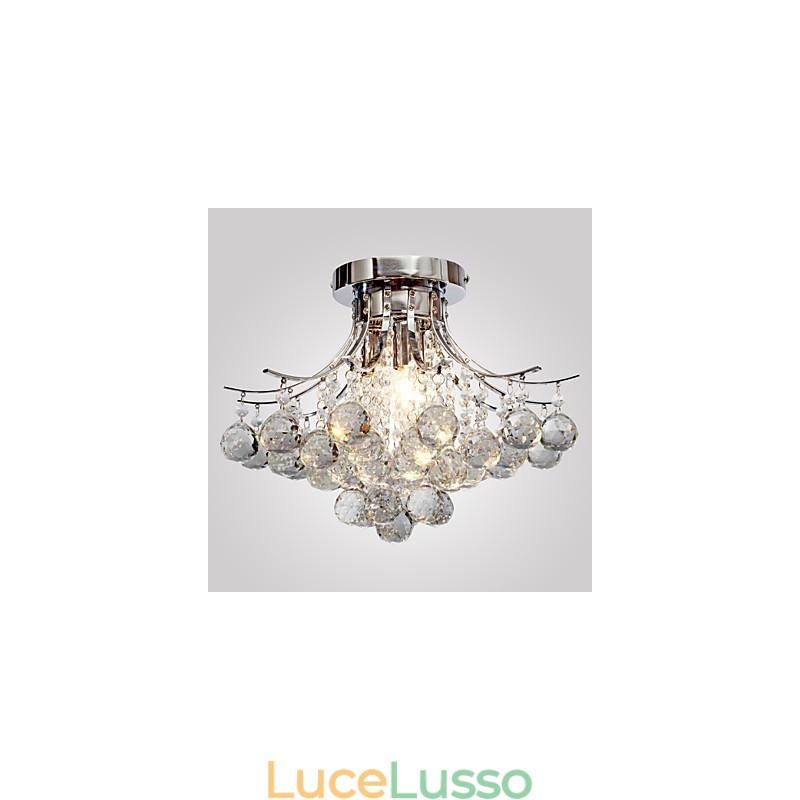 Lampadario moderno in cristallo 3 luci
