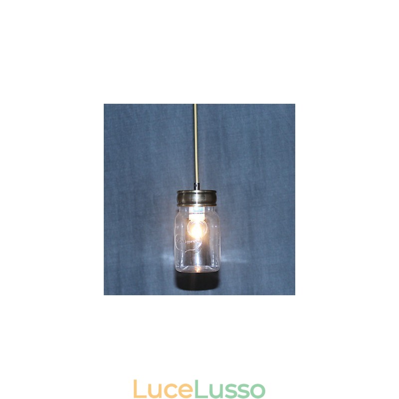 Lampada a sospensione in vetro elettroplaccato Country Garage