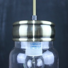 Lampada a sospensione in vetro elettroplaccato Country Garage