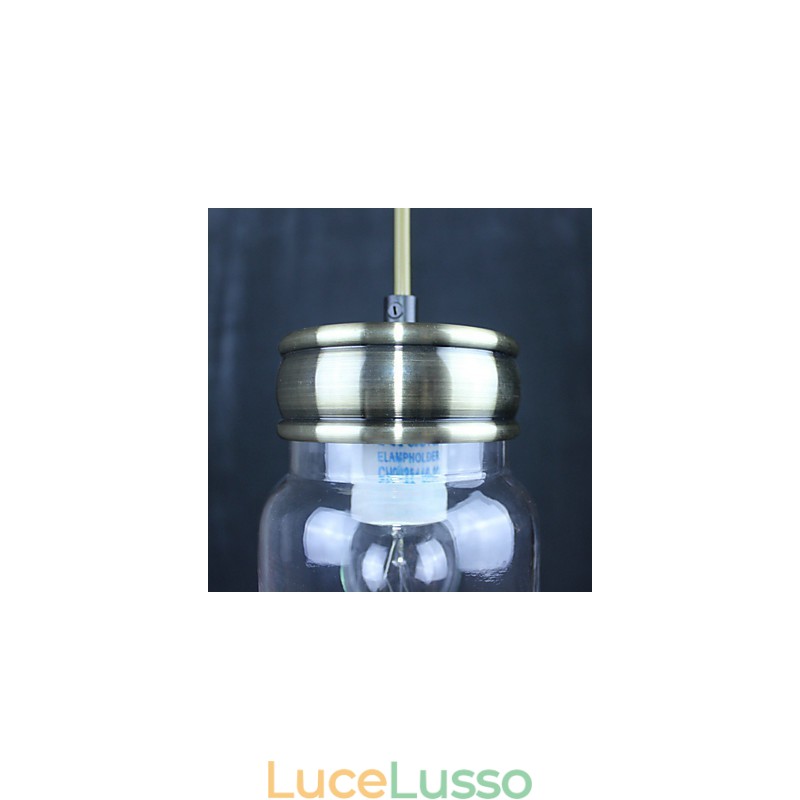 Lampada a sospensione in vetro elettroplaccato Country Garage