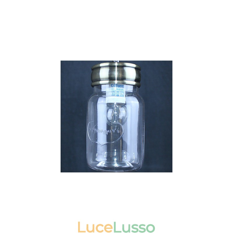Lampada a sospensione in vetro elettroplaccato Country Garage