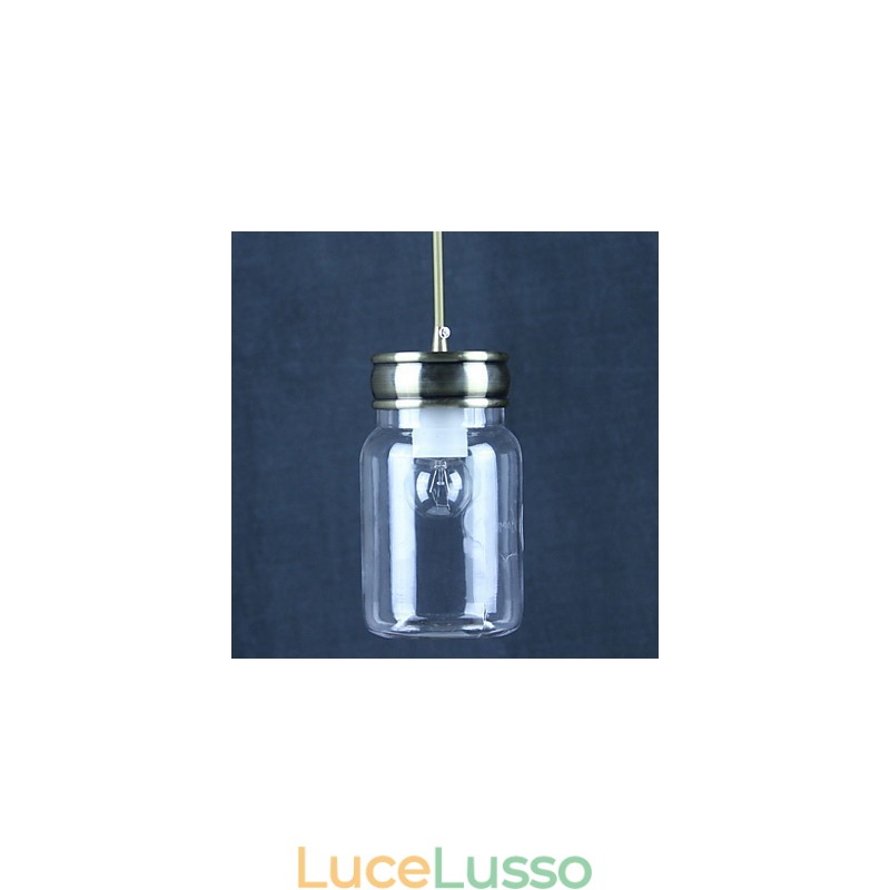 Lampada a sospensione in vetro elettroplaccato Country Garage