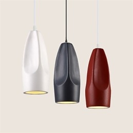 Lampada a sospensione in metallo con dipinto in stile retrò vintage mini