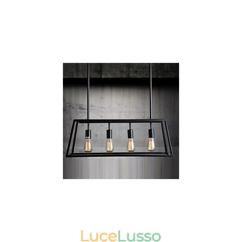 Lampadario in metallo elettroplaccato in stile rustico Lodge Mini
